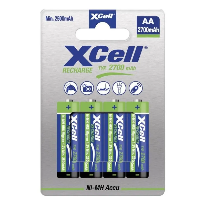 Battery XCELL AA NiMH 2700 mAh 4 pezzi - immagine 1
