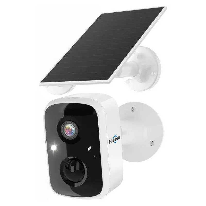 Videocamere di sorveglianza OVO 4MP 2K Visione Notturna Esterna IA Allarme Pannello Solare Audio Bidirezionale - immagine 1