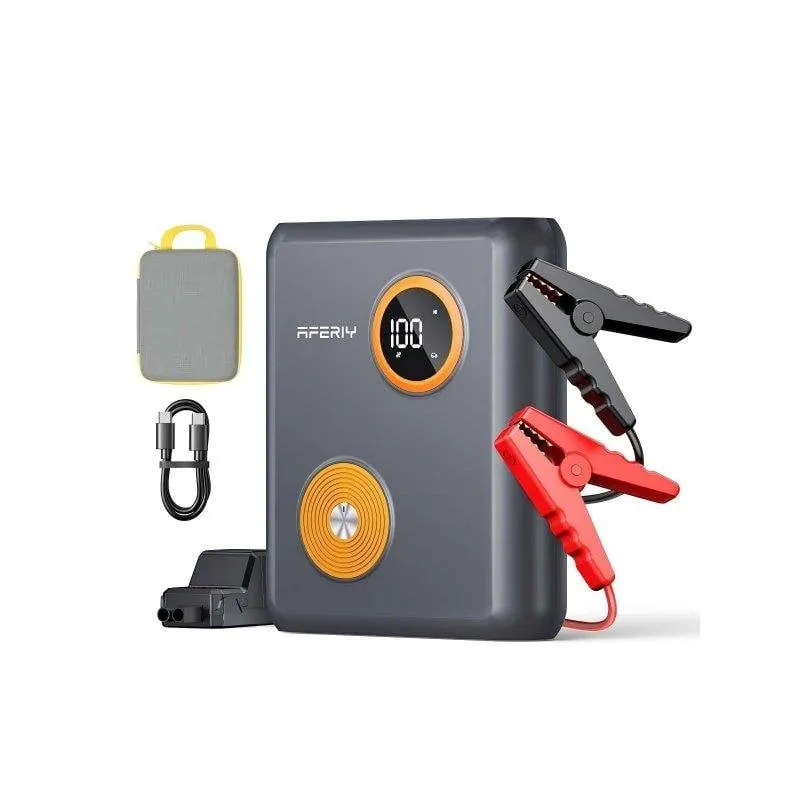 Avviatore Auto 2000A 12V AFERIY 27500mAh Ion sodio PD60W - immagine 1