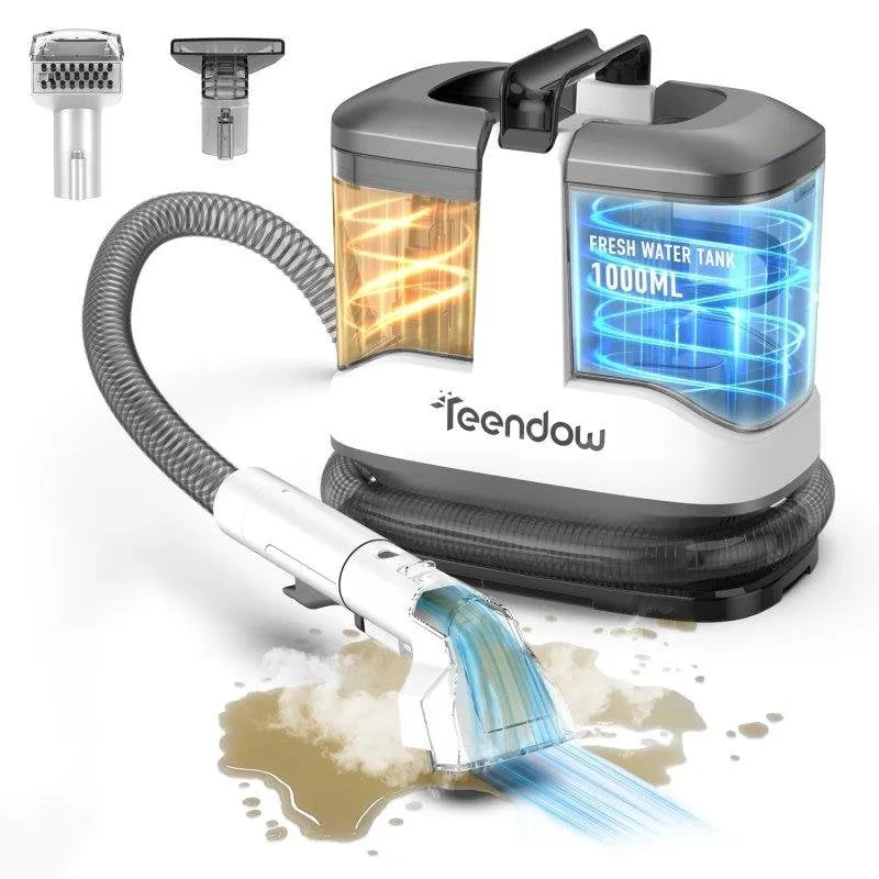 Aspirapolvere Lavatappeti Teendow 450W 13000PA Doppio Serbatoio 1000ml+550ml - immagine 1