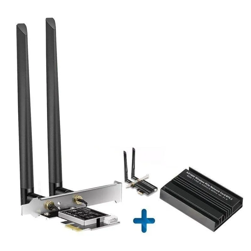 Scheda Rete OVO MT7922 PCIe 5400 Mbps Wi-Fi 6E Tribanda Bluetooth 5.3 - immagine 1