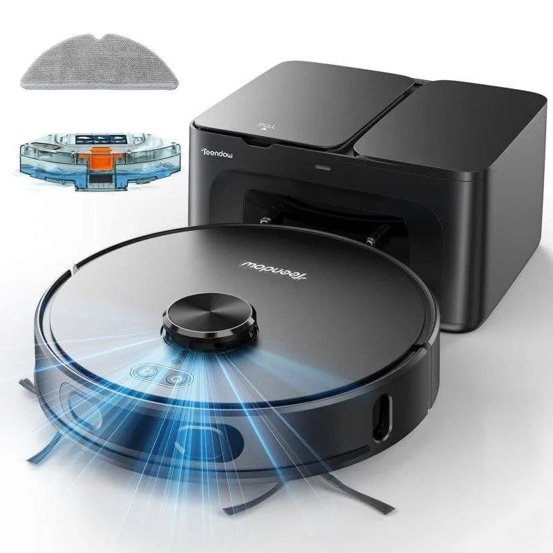Robot Aspirapolvere Teendow D65s Max con Autosvuotamento Navigazione Laser 6000Pa - immagine 1