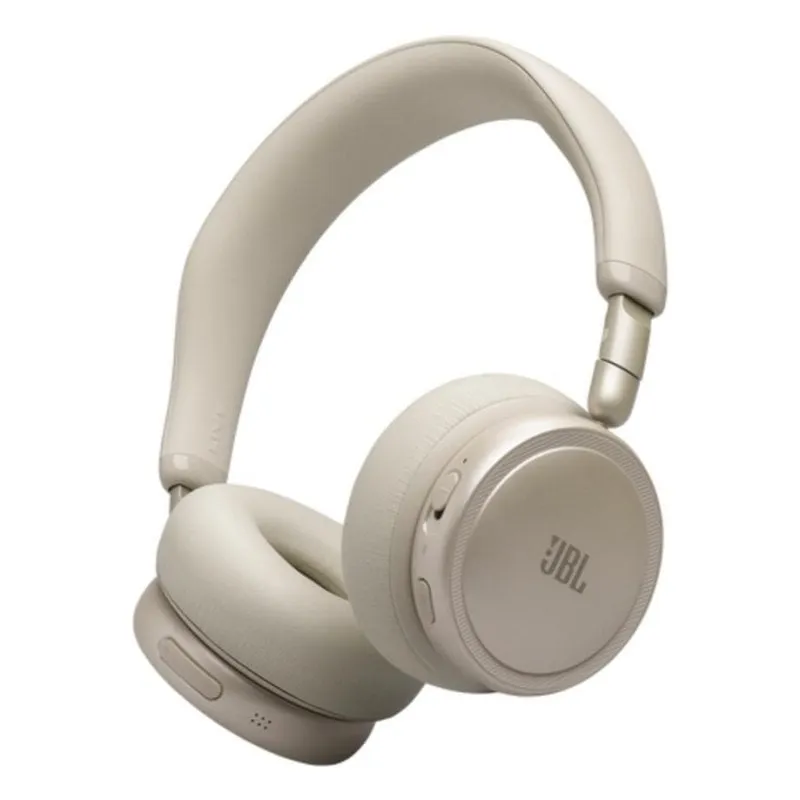 Auricolari JBL Live 680NC wireless Bluetooth con cancellazione rumore, microfono e pieghevoli, champagne - immagine 1