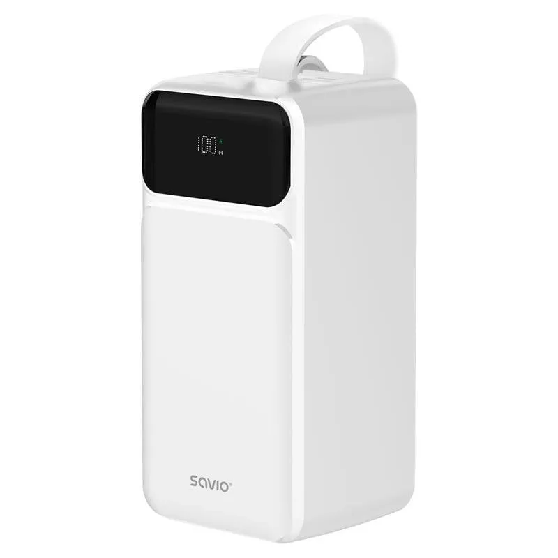 Batteria Esterna Savio BA-15 50000 mAh Ricarica rapida Bianco - immagine 1