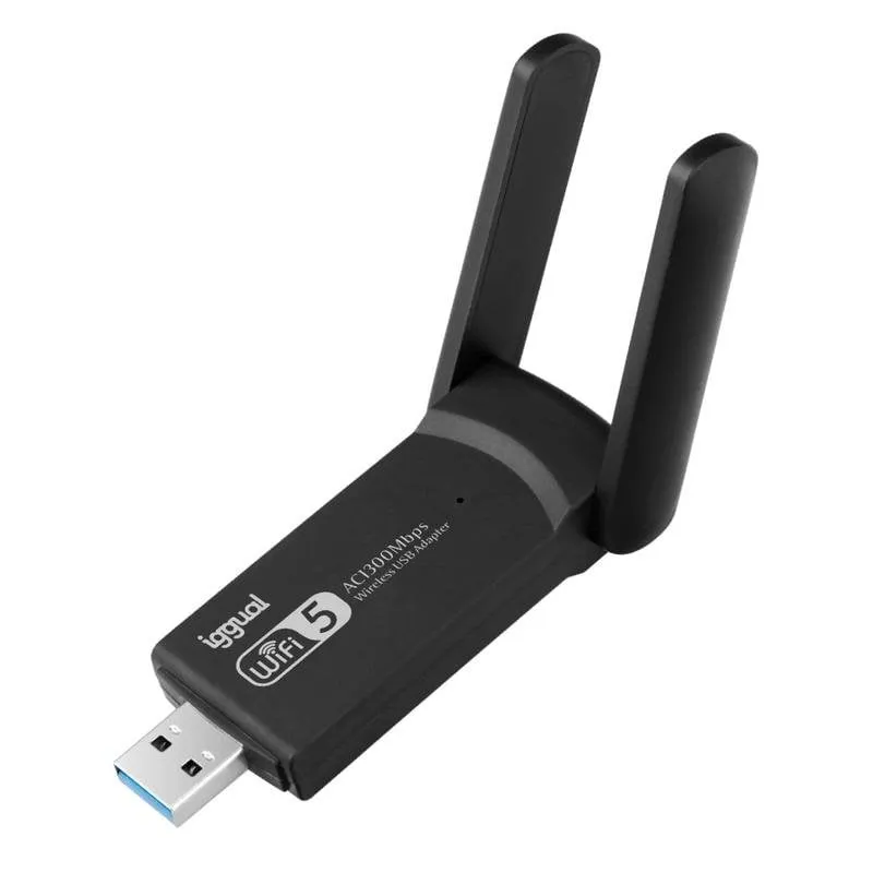 Scheda di Rete IGGUAL Adattatore USB Wifi 1300 Mbps USB 3.2 Dual Band 2.4G/5G - immagine 1