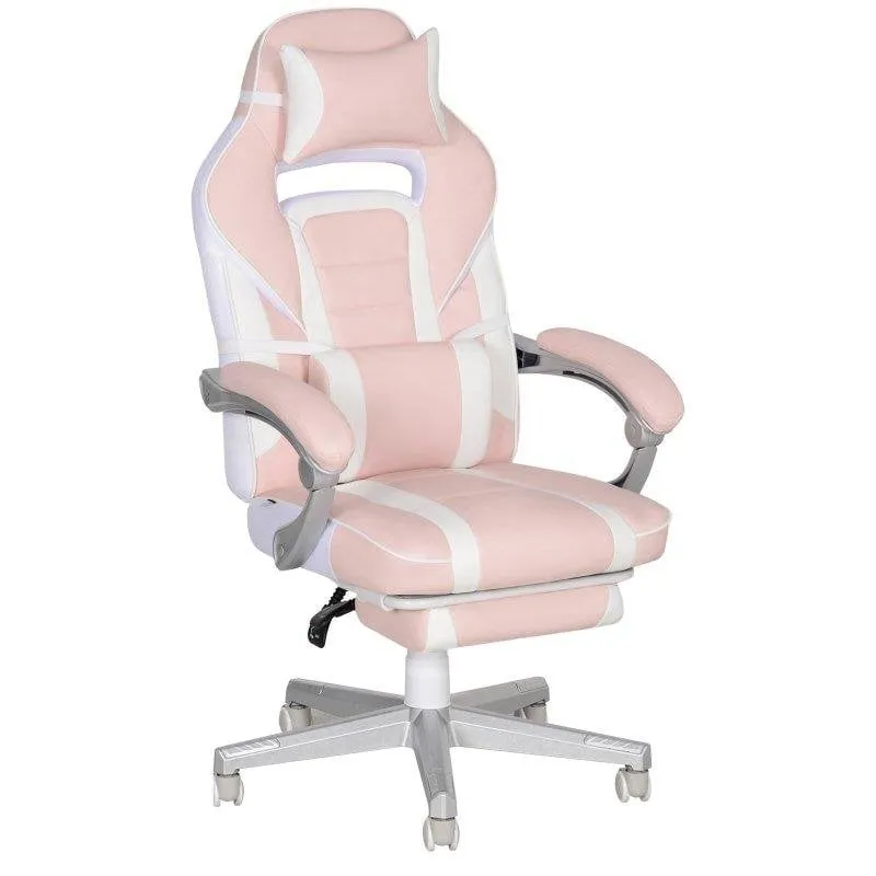 Sedia gaming Rolipo 921-773V00PK Ergonomica Rosa Poggiapiedi 150deg - immagine 1