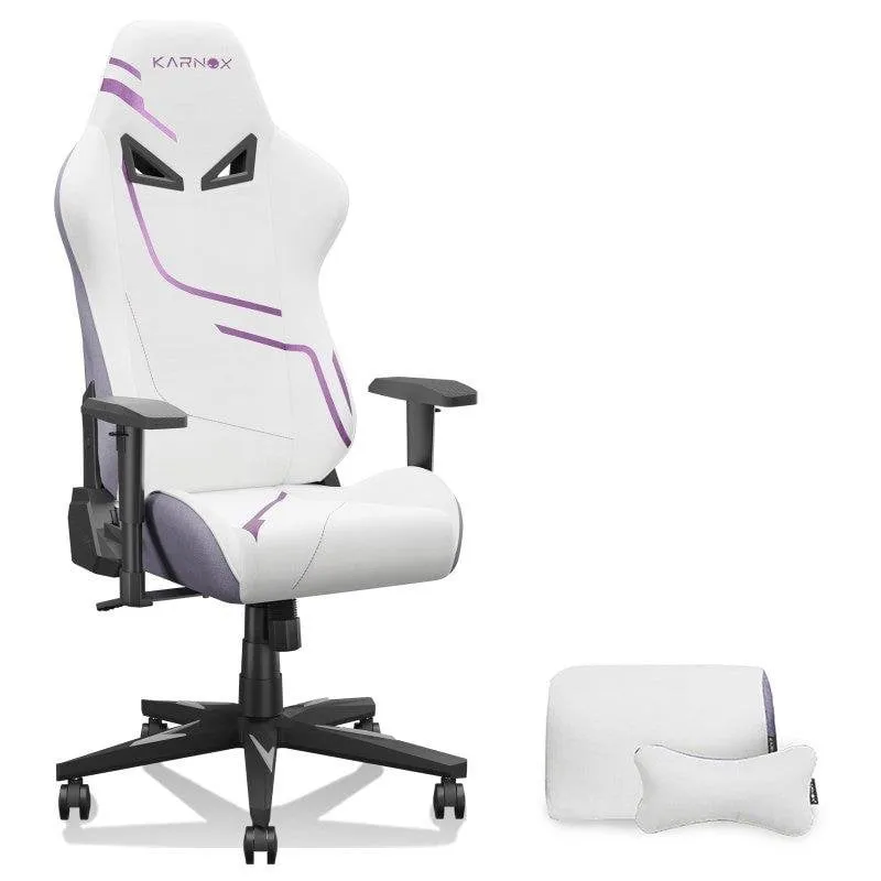 Sedia Gaming Kornox KORNOX Ergonomica Tessuto Bianco/Viola Regolabile - immagine 1
