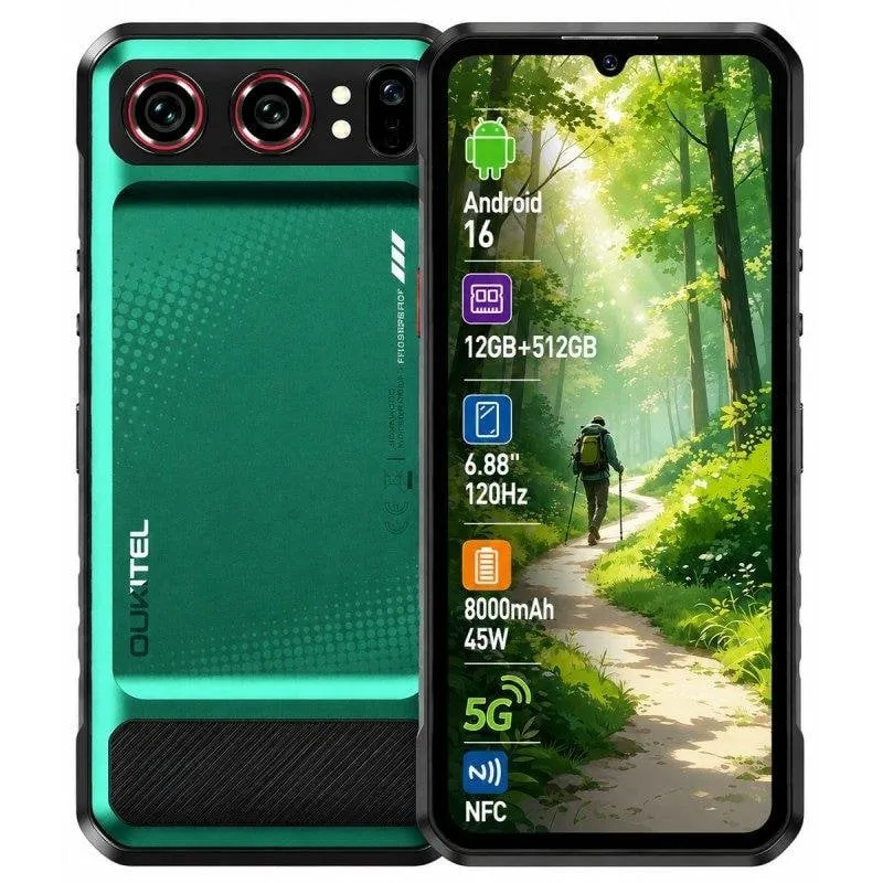 Oukitel WP68 Air 5G 12GB 512GB 6.88" Verde - immagine 1