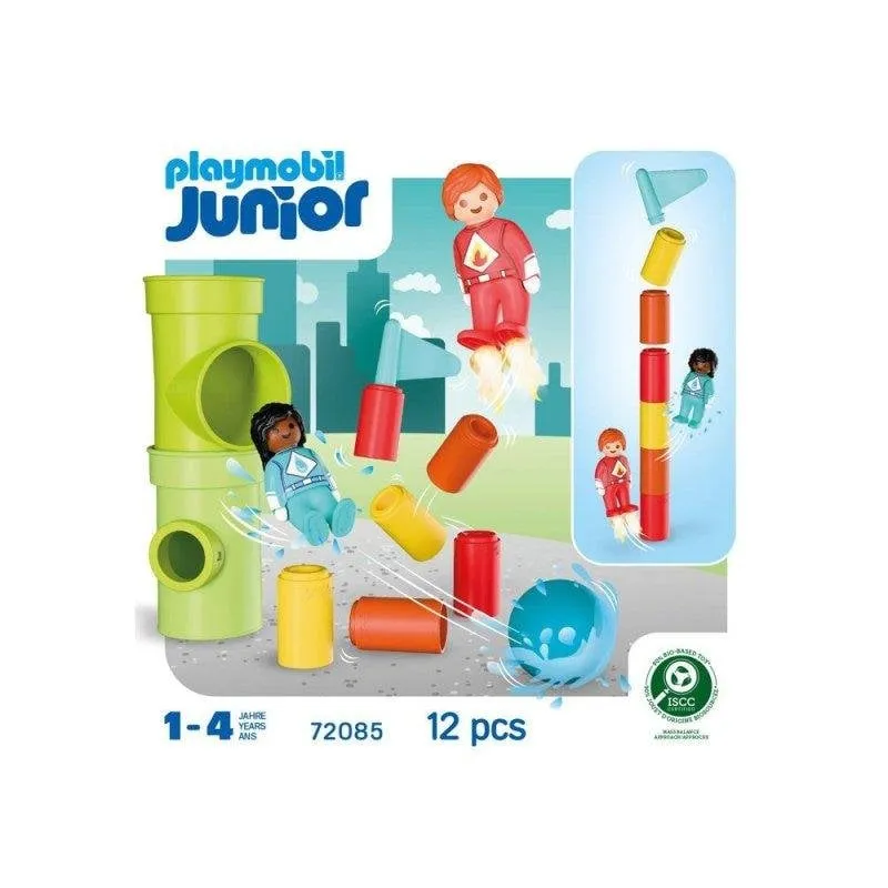 Playmobil Junior Set Di Costruzione Rescate De Superhéroe 72085 12 pezzi - immagine 1