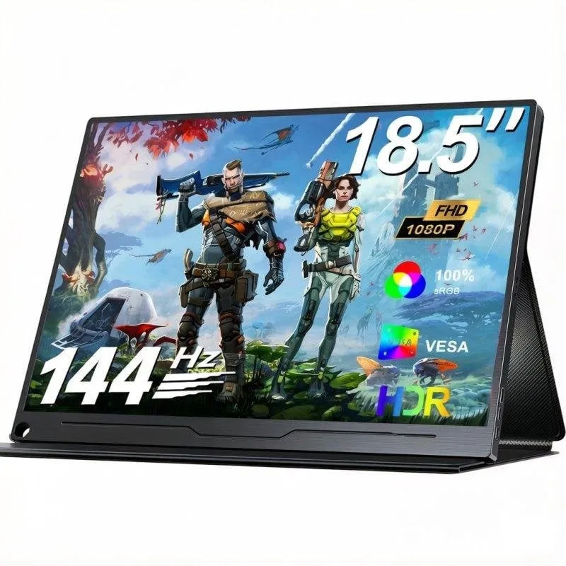 Monitor PC Uperfect 18.5" FullHD 144Hz IPS Portatile FreeSync VESA Type-C - immagine 1