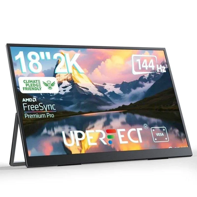 Monitor PC Uperfect 18" 2K 144Hz IPS HDR1000:1 USB-C HDMI VESA - immagine 1