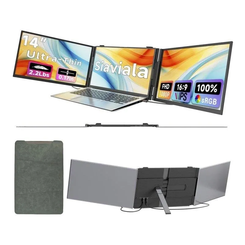 Monitor PC Siaviala S8 Pro 14" FullHD IPS Ultrafine 60Hz USB-C Altoparlanti - immagine 1