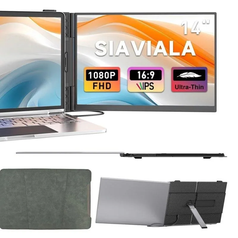 Monitor PC Siaviala S8 14" FullHD 60Hz Portatile Type-C HDMI Altoparlante - immagine 1