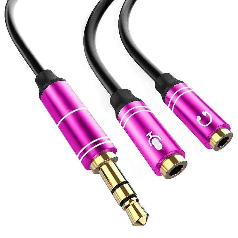 Splitter audio Dam Electronics doppio femmina a maschio 30cm - immagine 1