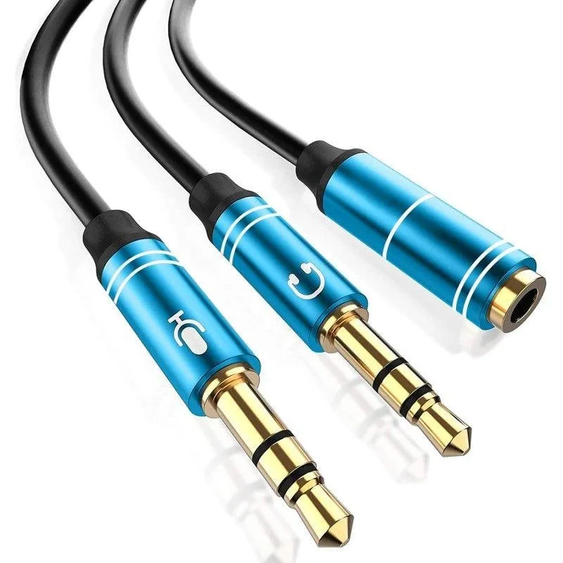 Splitter Dam Electronics Minijack femmina a doppio maschio microfono altoparlante - immagine 1