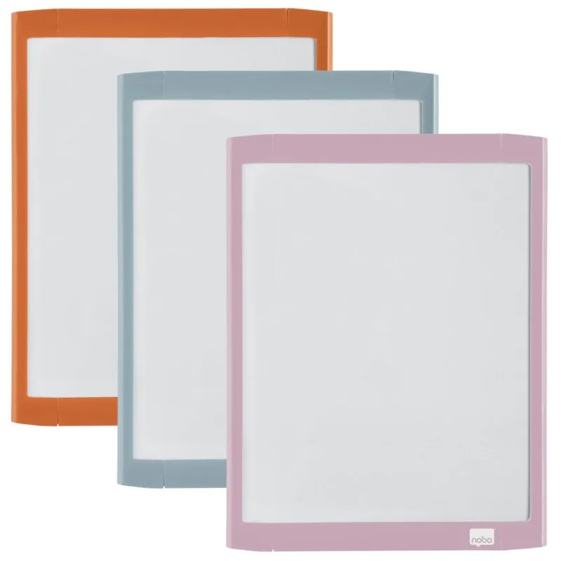 Lavagna bianca magnetica Nobo 1915625 portatile con cancellino 216x280 mm - immagine 1