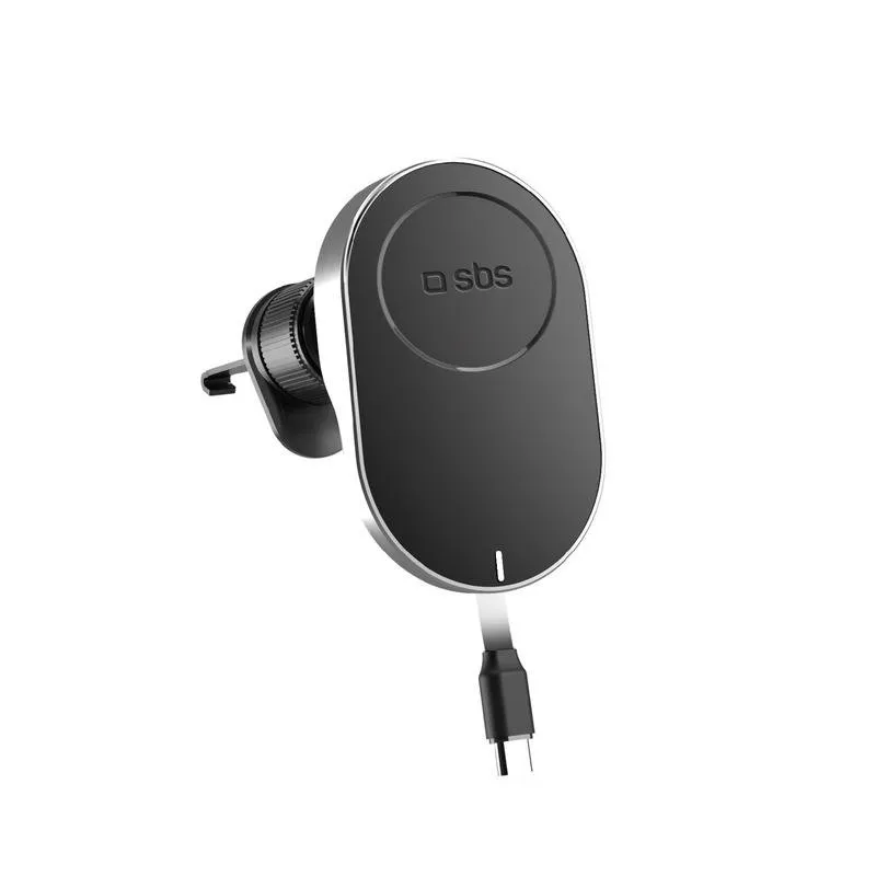 Supporto auto SBS TESUPP15WRETRACABL Ricarica wireless integre - immagine 1