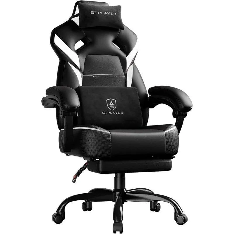 Sedia Gaming GTPLAYER ACE-ARMOR Poggiapiedi e Lombare - immagine 1