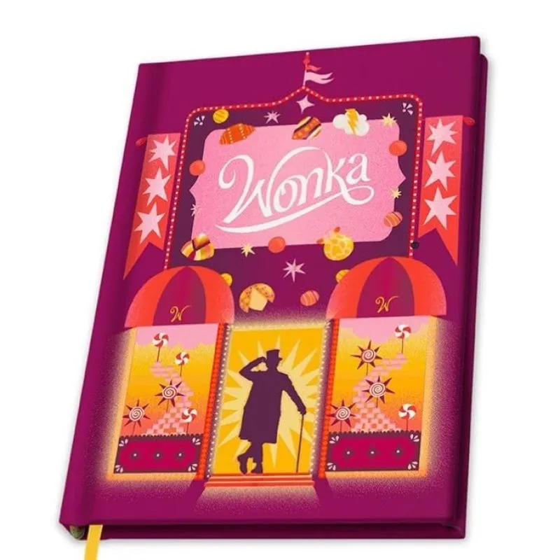 Quaderno Wonka Dreams A5 Copertina Rigida Viola Abystyle - immagine 1