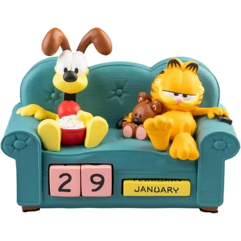 Calendario Perpetuo 3D Garfield Oggetto da Collezione Decorativo Cinema - immagine 1