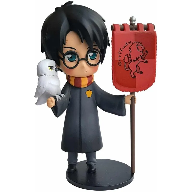 Figura Harry Potter Plastoy 15 cm con Edvige e Stendardo Grifondoro - immagine 1