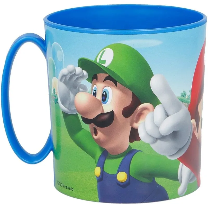 Tazza Super Mario 350 ml Plastica Resistente Microonde Lavastoviglie - immagine 1