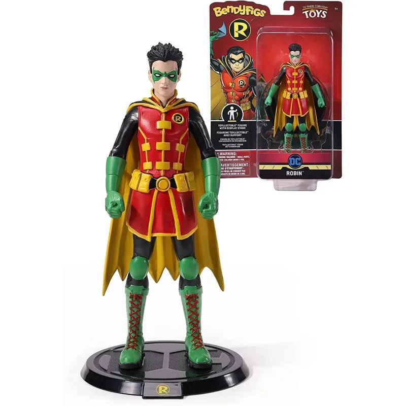 Figura Robin Bendyfigs Flessibile 19 cm Base DC PVC - immagine 1
