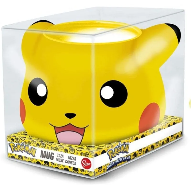 Tazza 3D Pikachu Pokémon Ceramica 500 ml da Collezione - immagine 1