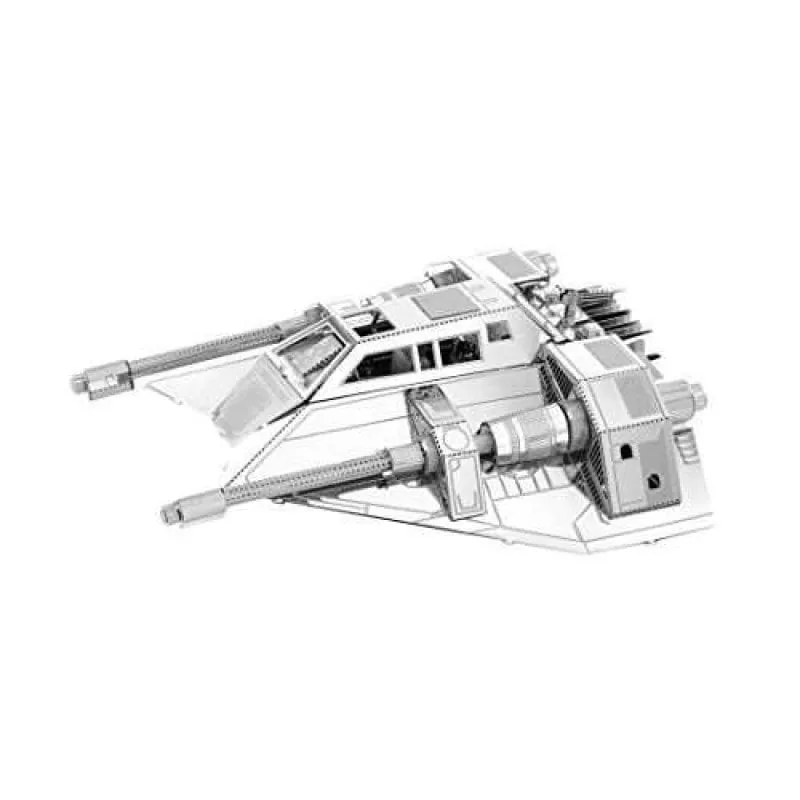 Modello Metal Earth Fascinations Snowspeeder Star Wars 3D Cromato - immagine 1