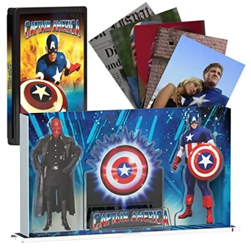Display 3D Capitan America Espositore Steelbook Blu-ray - immagine 1
