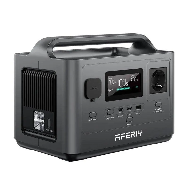 Stazione di energia AFERIY AF-P040 256Wh 1 porta AC 5 porte USB Batteria LiFePO4 LCD - immagine 1