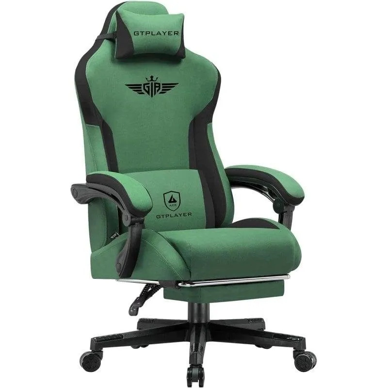 Sedia GTPLAYER Gaming Ergonomica con supporto lombare verde - immagine 1