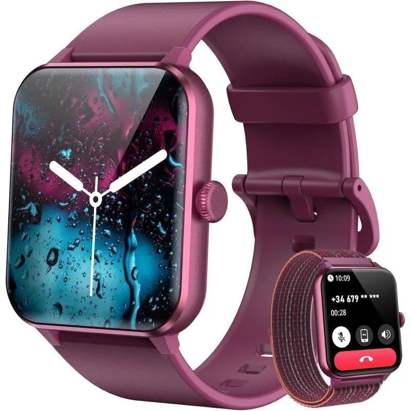 Blackview Smart Watch Bluetooth 5.3 1.85'' Rosso Cinturino S/M - immagine 1
