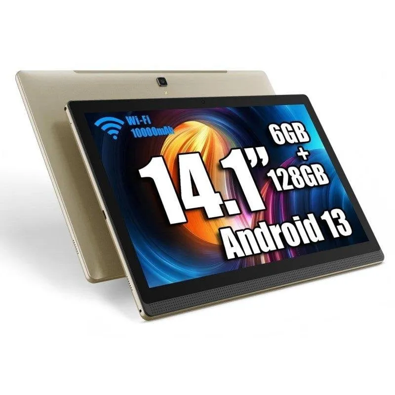 Tablet Meswao B1 WiFi 14,1" Oro 6GB 128GB Display Full HD - immagine 1