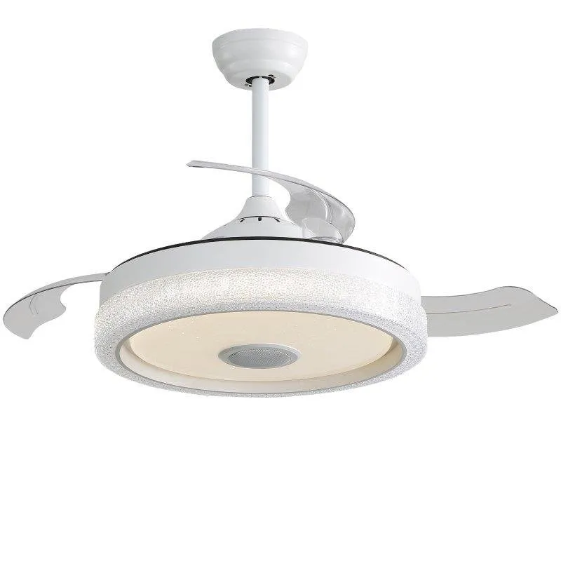 Ventilatore da Soffitto con Luce Welltin EU-KBS-Y42202 32W 107cm 6 Velocità Pale Retrattili Bluetooth RGB Telecomando - immagine 1