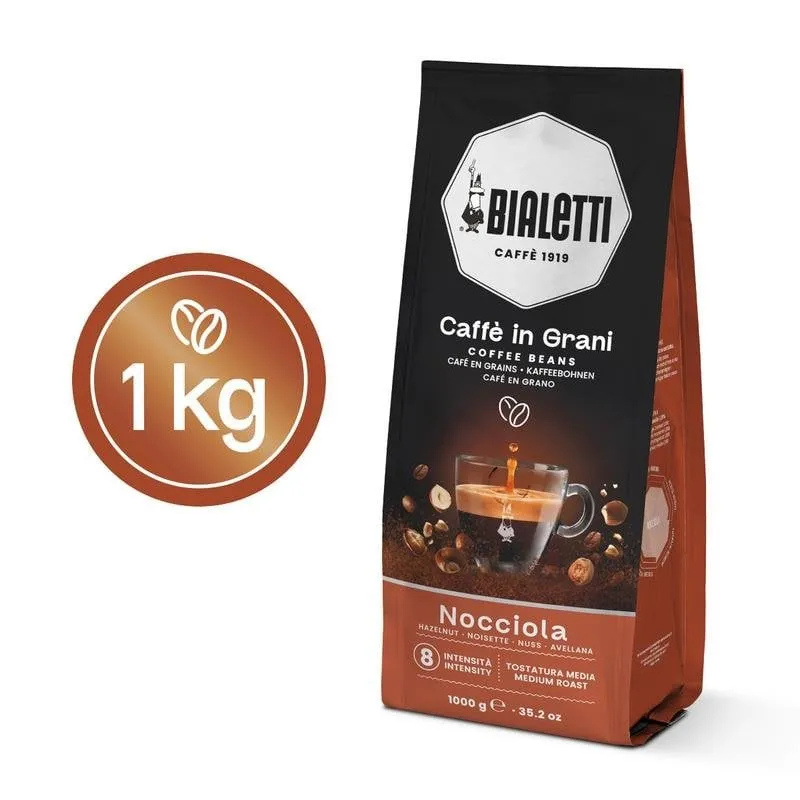 Chicchi di caffè Bialetti Nocciola 1 kg 80% Arabica tostatura media - immagine 1