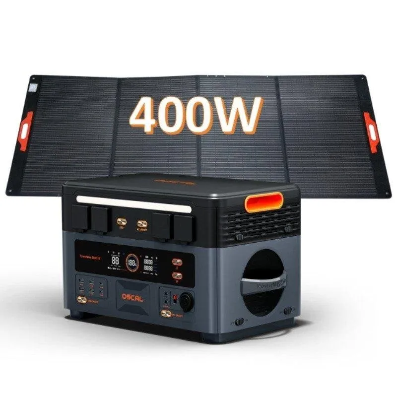 Stazione di energia Oscal Powermax 2400 SE 2016Wh 4 porte AC 6 USB Batteria LiFePO4 App mobile - immagine 1