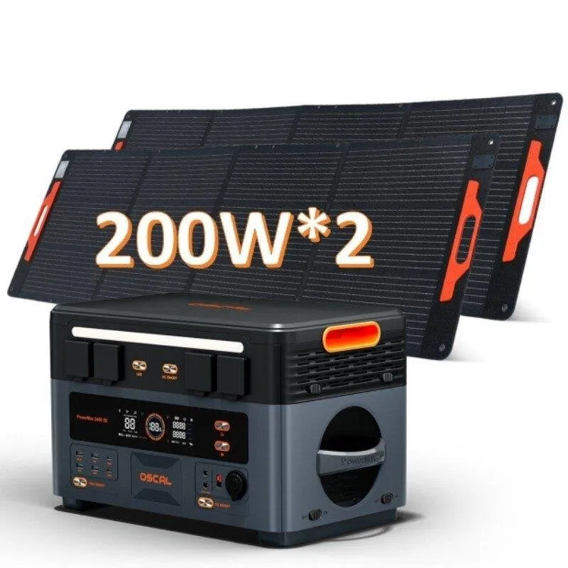 Stazione di energia Oscal Powermax 2400 SE 2016Wh 4 porte AC 6 USB Batteria LiFePO4 App - immagine 1