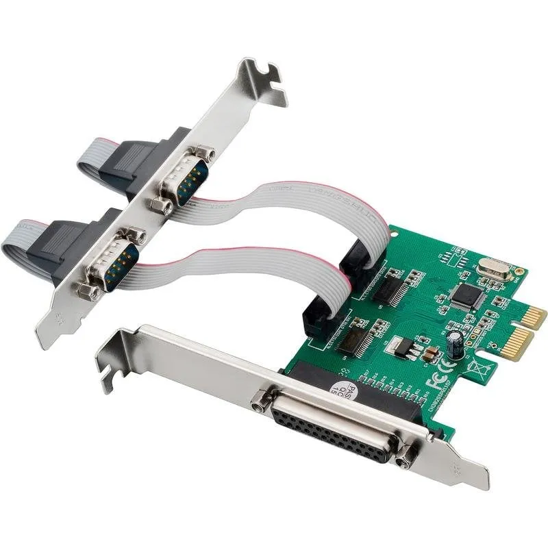 Scheda interfaccia InLine 76619L PCIe Low Profile 2 RS-232 1 parallela - immagine 1