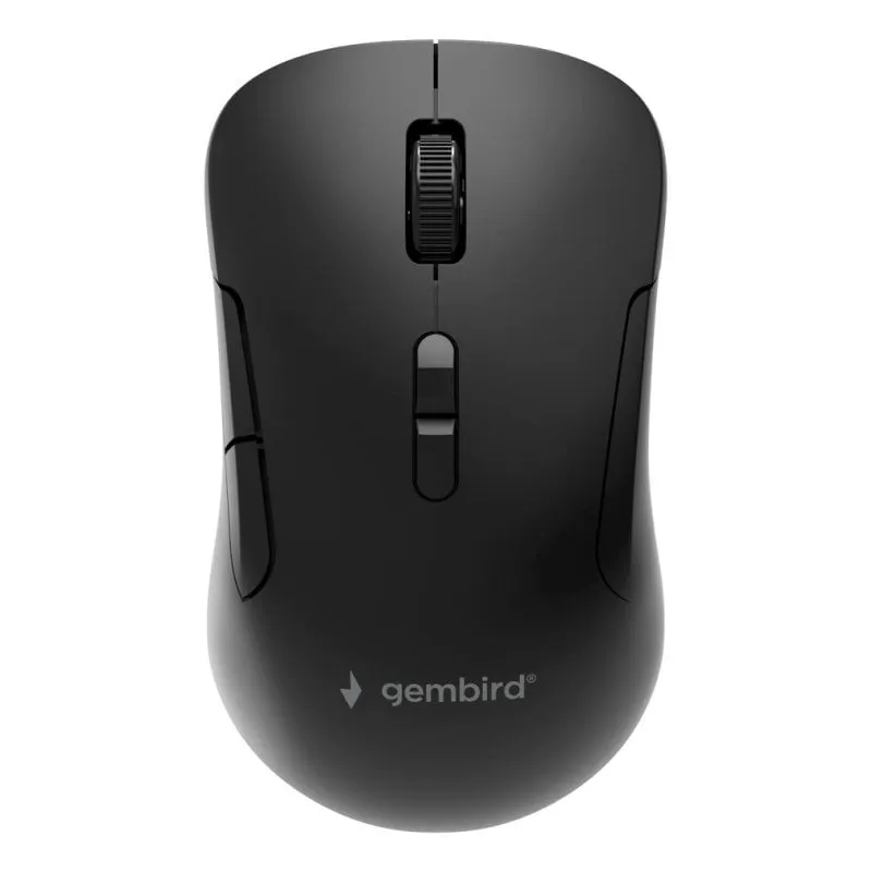 Mouse Gembird MUSW2-7B-01 RF Wireless Bluetooth 1600 DPI Nero Ricaricabile - immagine 1