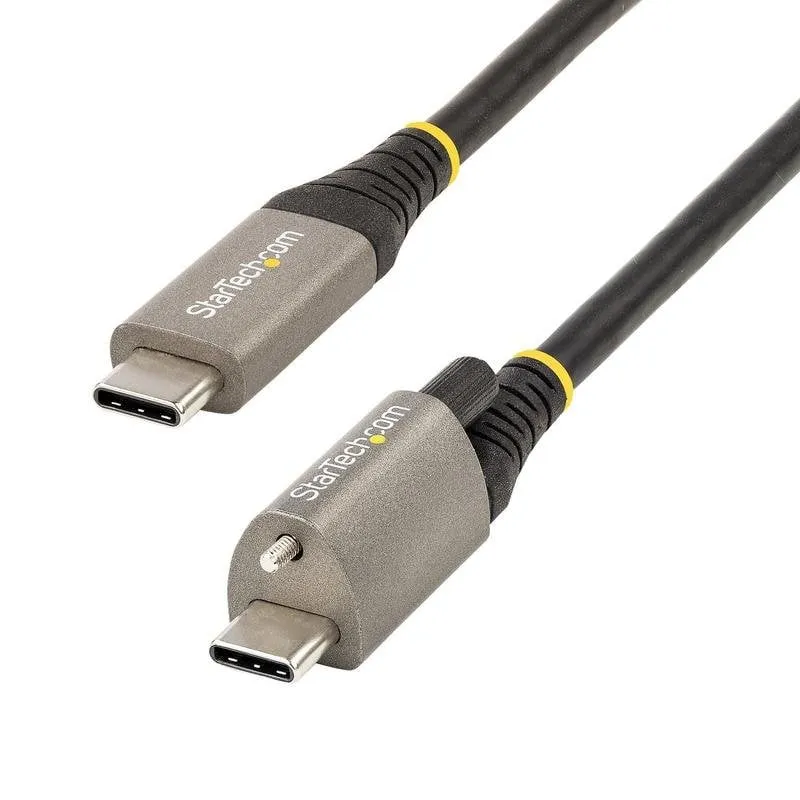 Cable USB-C StarTech USB31CCTLKV1M 1m 10Gbps 100W PD Vite Serratura Superiore - immagine 1