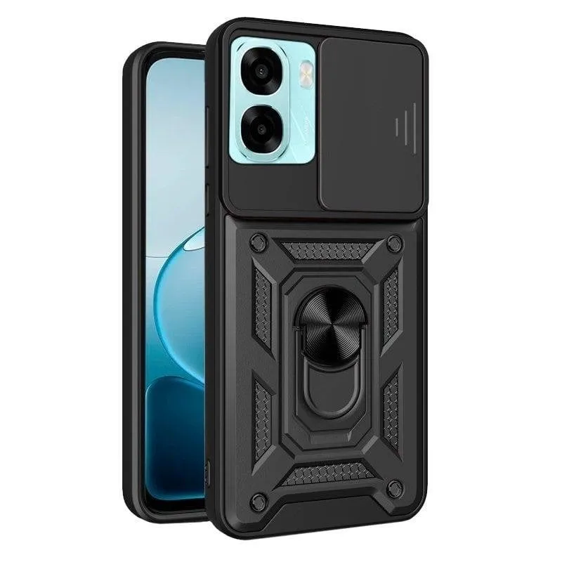 Funda COOL Hard Ring Nero per OPPO A6x, A6x 5G, A6k - immagine 1