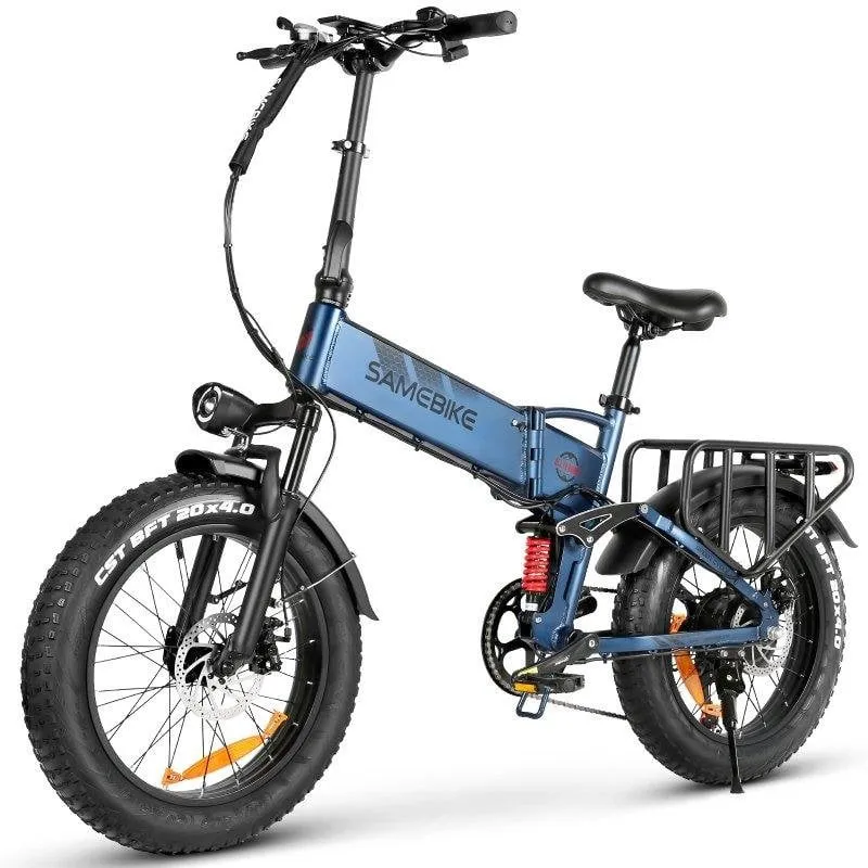 Bicicletta Elettrica Samebike RS-A02 Pro 250W 48V 15Ah 20x4.0 Blu - immagine 1