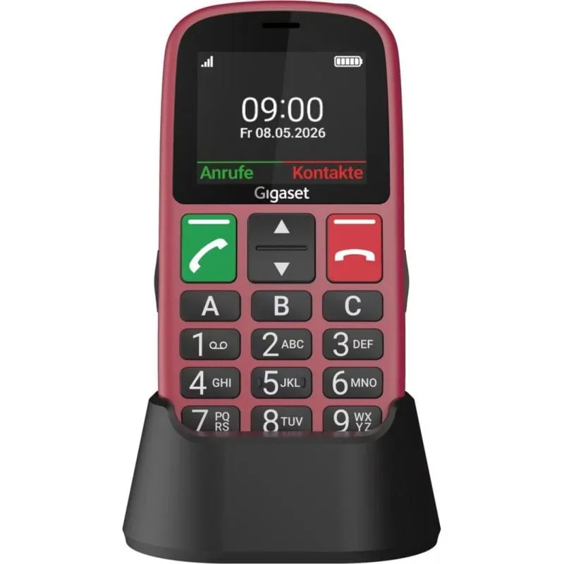 Gigaset GL30 4G 2,2" Tasti grandi SOS Torcia Rosso metallizzato - immagine 1