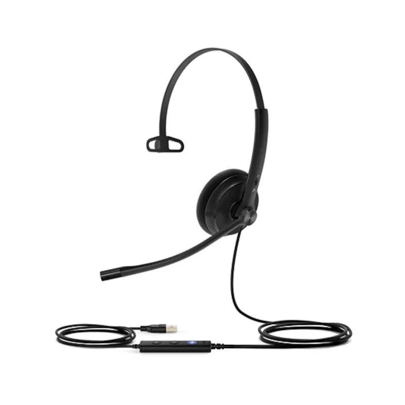 Cuffie Yealink UH34 Lite Mono USB-A Nero leggere con controllo intuitivo - immagine 1