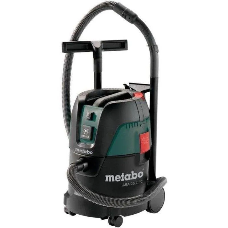 Aspirapolvere Industriale Metabo ASA 25 L PC 1250 W 25 L Nero Verde - immagine 1