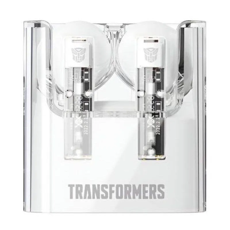 Auricolari Hasbro Transformers TF-T08 wireless Bluetooth 5.3 con cancellazione rumore bianco - immagine 1