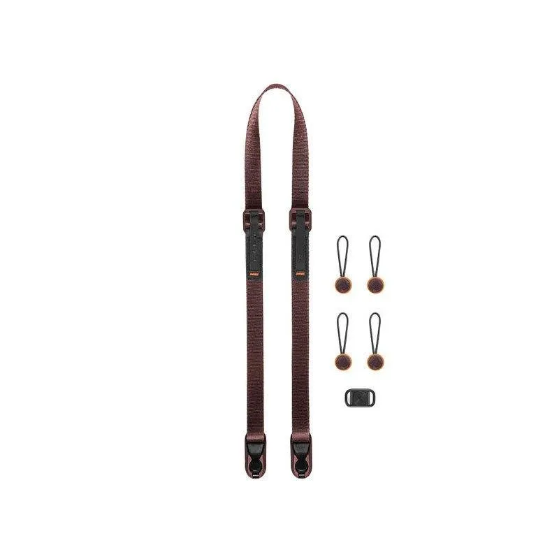 Cinghia Peak Design Leash in pelle viola per fotocamera - immagine 1