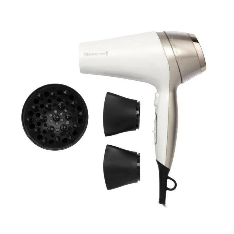 Phon Ionico Remington D5720 2400W 3 Temperature 2 Velocità Diffusore Bianco - immagine 1