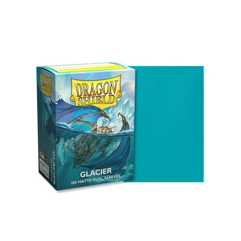 Fodera per carte Asmodee Glacier Azzurro chiaro 100 pezzi - immagine 1